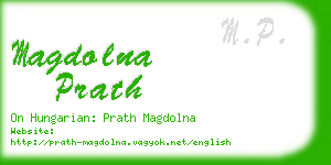 magdolna prath business card